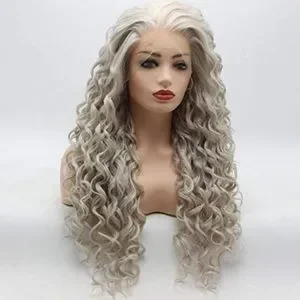 ?ARIE 24” BABY GRAY CURLY LACE FRONT WIG ? NWT Accessories | Arie 24 Baby Gray Curly Lace Front Wig Nwt  main image 4